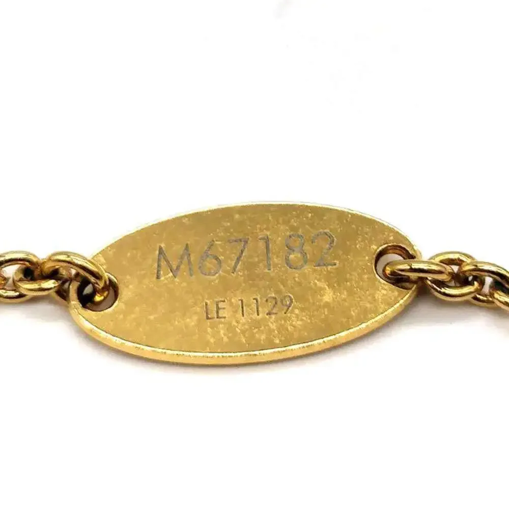 LOUIS VUITTON Gold Charm Bracelet